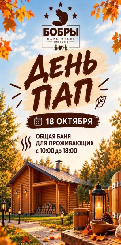 18 октября — дарим день общей бани!