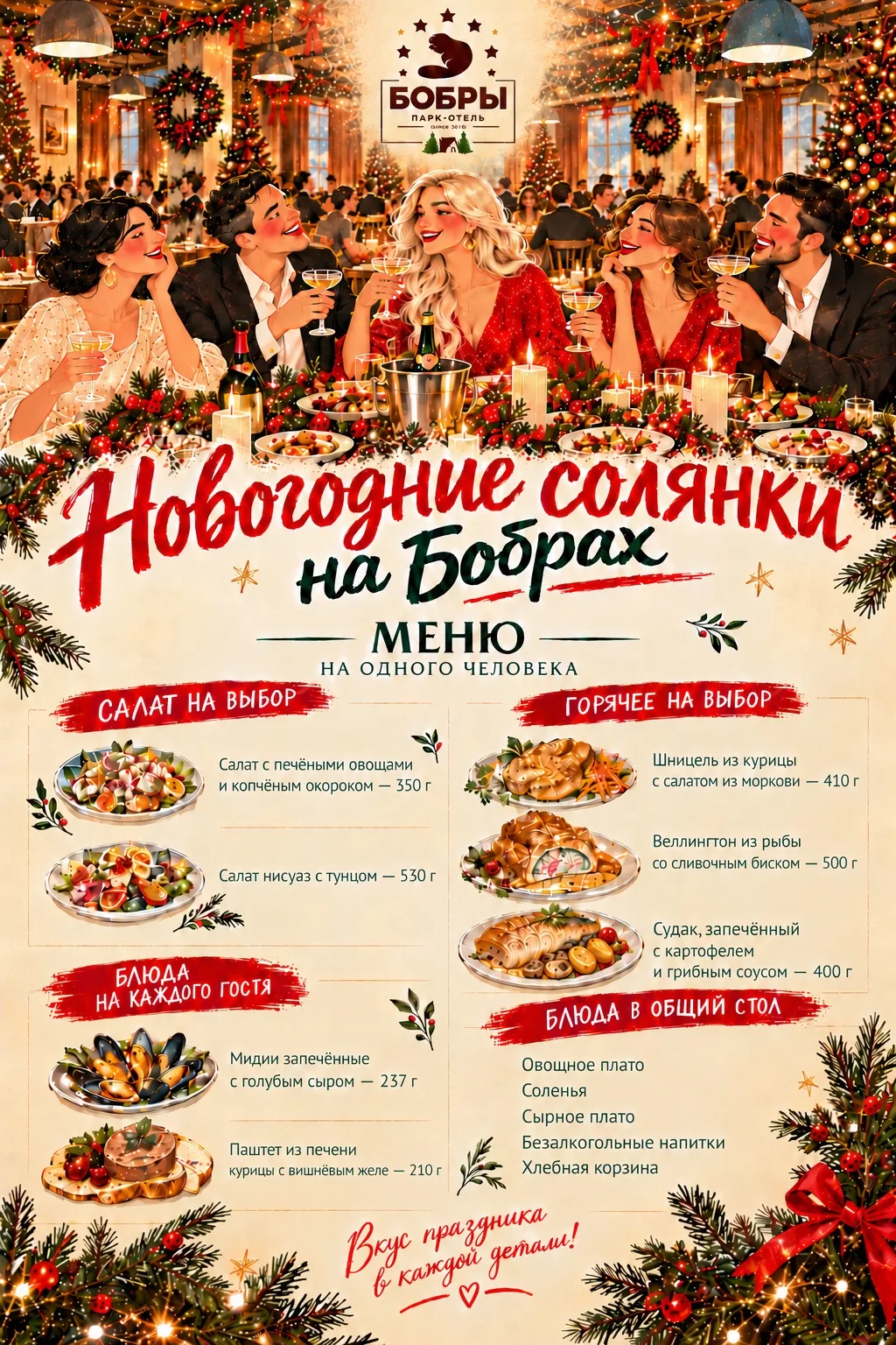 На Бобрах стартуют самые весёлые НОВОГОДНИЕ СОЛЯНКИ! 🥂💃